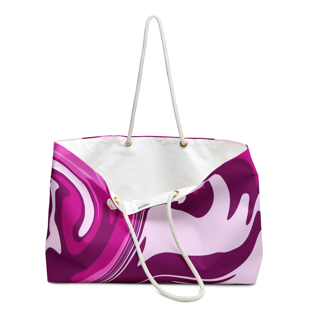 Pink Purple Abstract Swirl Weekender Bag