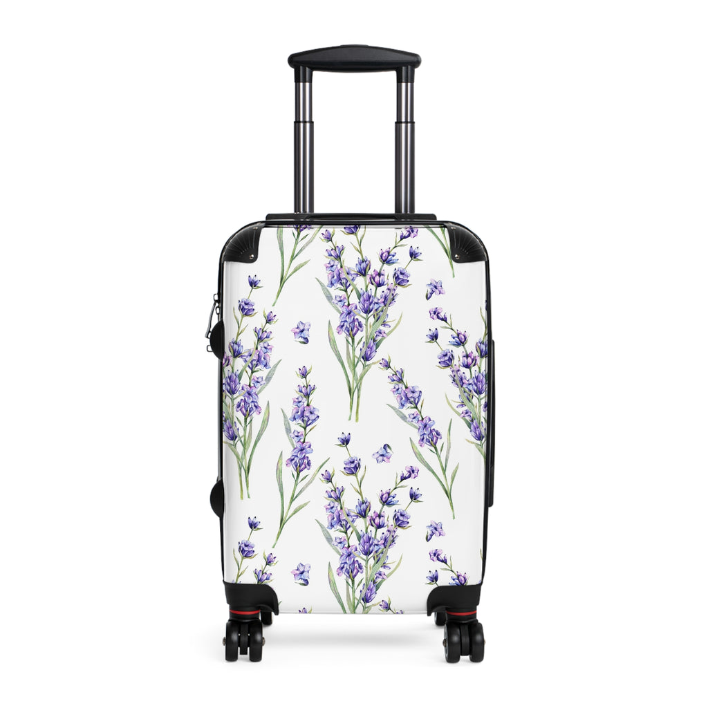 Lavender Bouquet Suitcase | Floral Carry-On Luggage