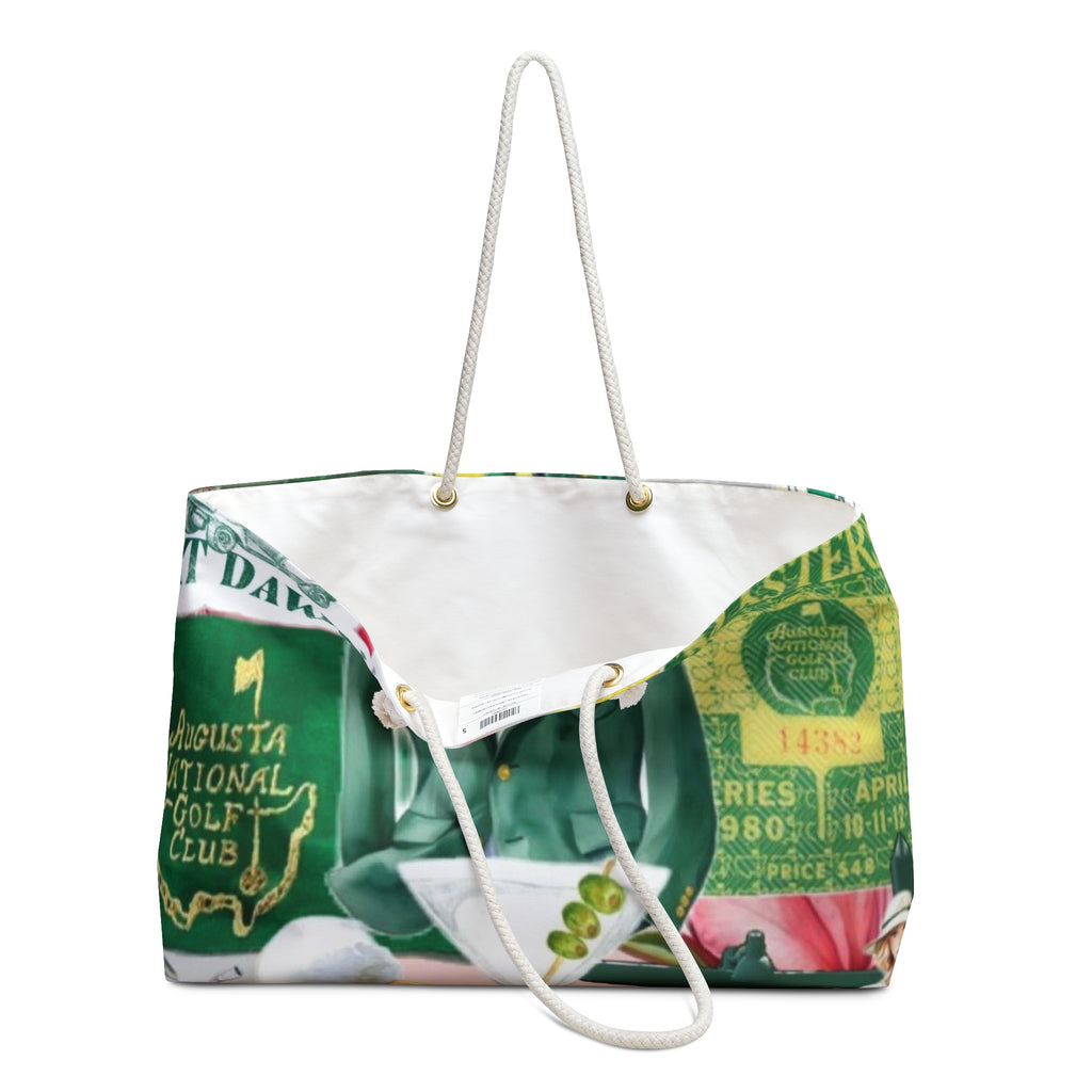 Masters Golf Collage Weekender Bag | Augusta Tournament Tote