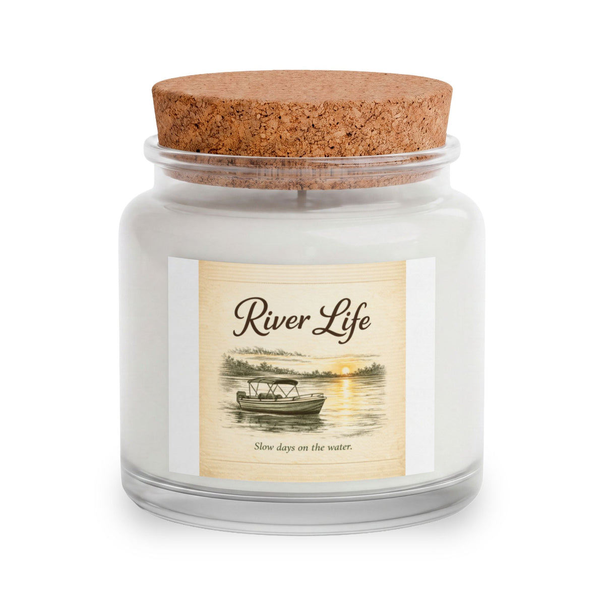 Gift Set — Blush & Bloom River Life Candle, Blanket, Crochet Bouquet & Bow Clip