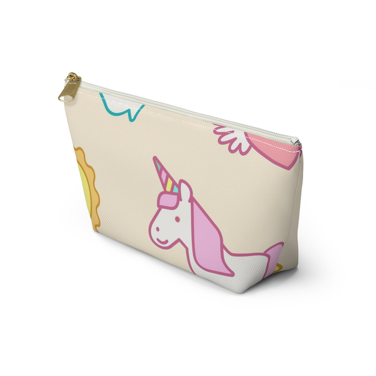 Cute Pastel Unicorn & Rainbow Accessory Pouch