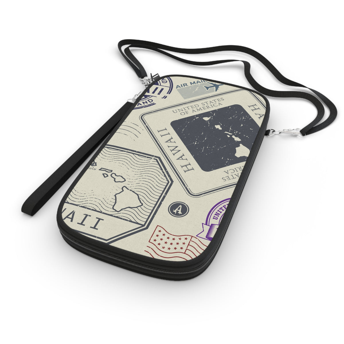 Hawaii Passport Stamps Passport Wallet | Travel Document Organizer