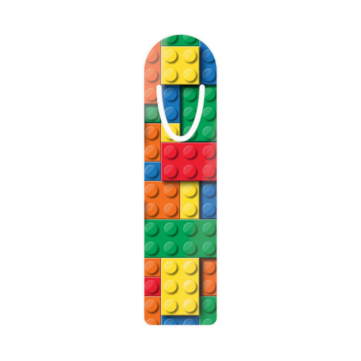Building Block Bookmark — Colorful LEGO-Style Metal Page Marker