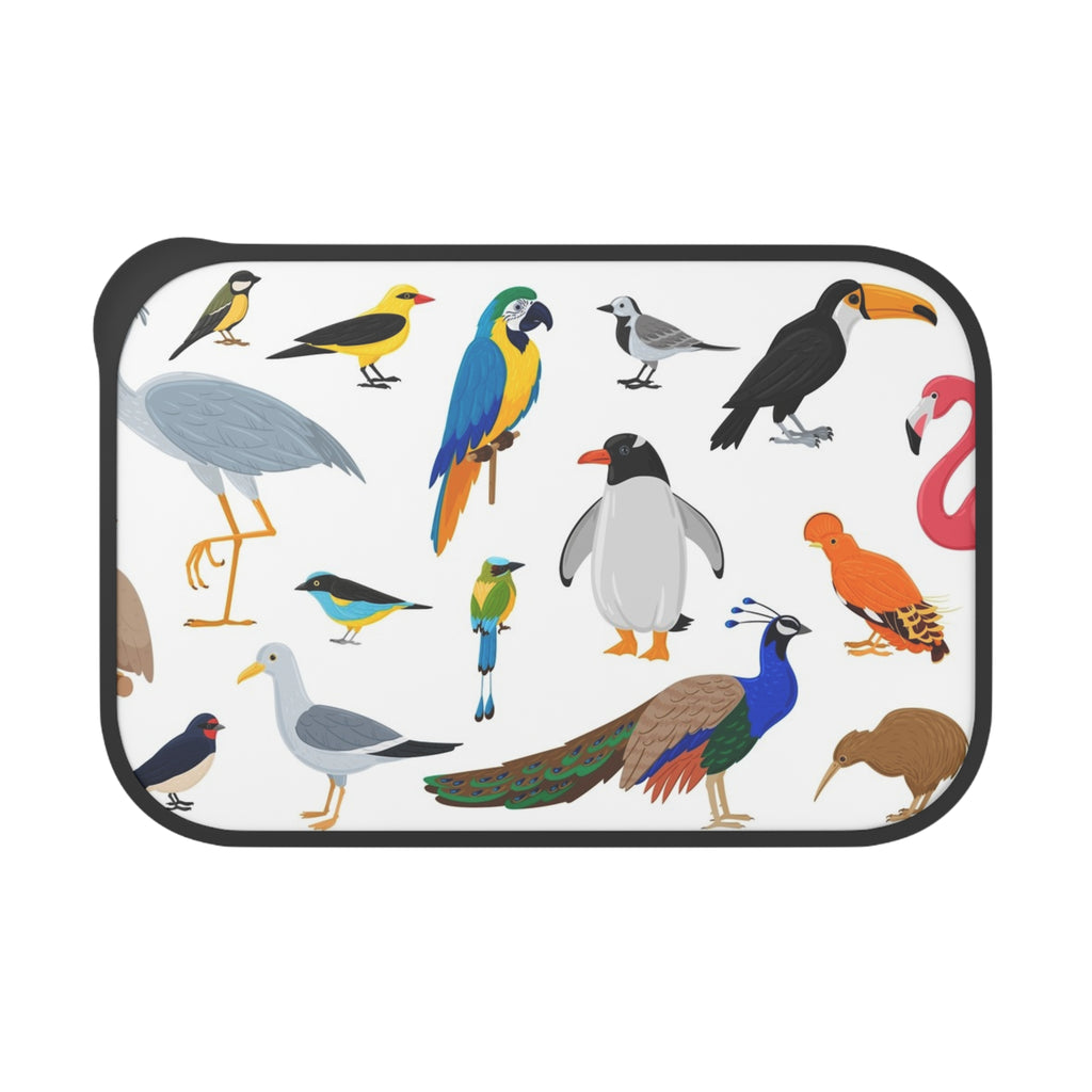 Colorful Bird Pattern Bento Box