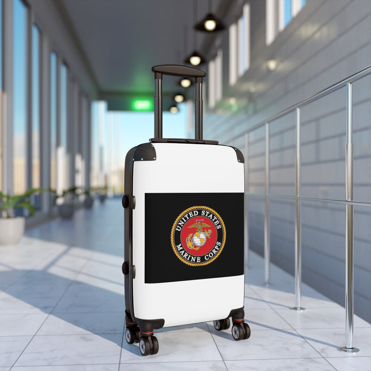 United States Marine Corps Emblem Suitcase | Military Logo Luggage