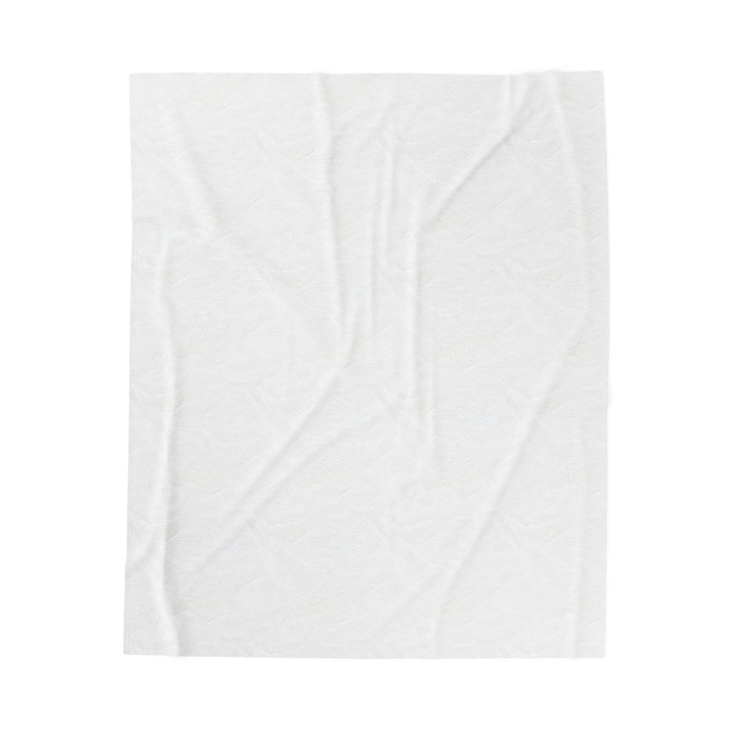 Monogram Floral Velveteen Blanket – Pink & Gold Initial Throw