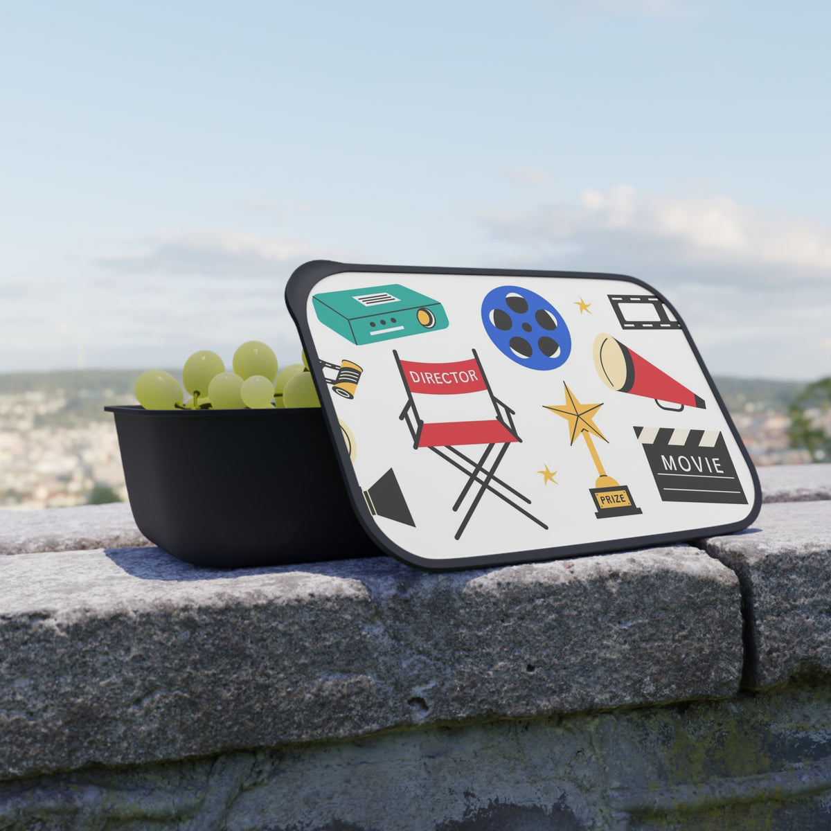 Movie Director Icons Bento Box | Film Reel Clapper Megaphone Design