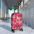 Dog Pattern Suitcase | Pink Puppy Luggage Cover