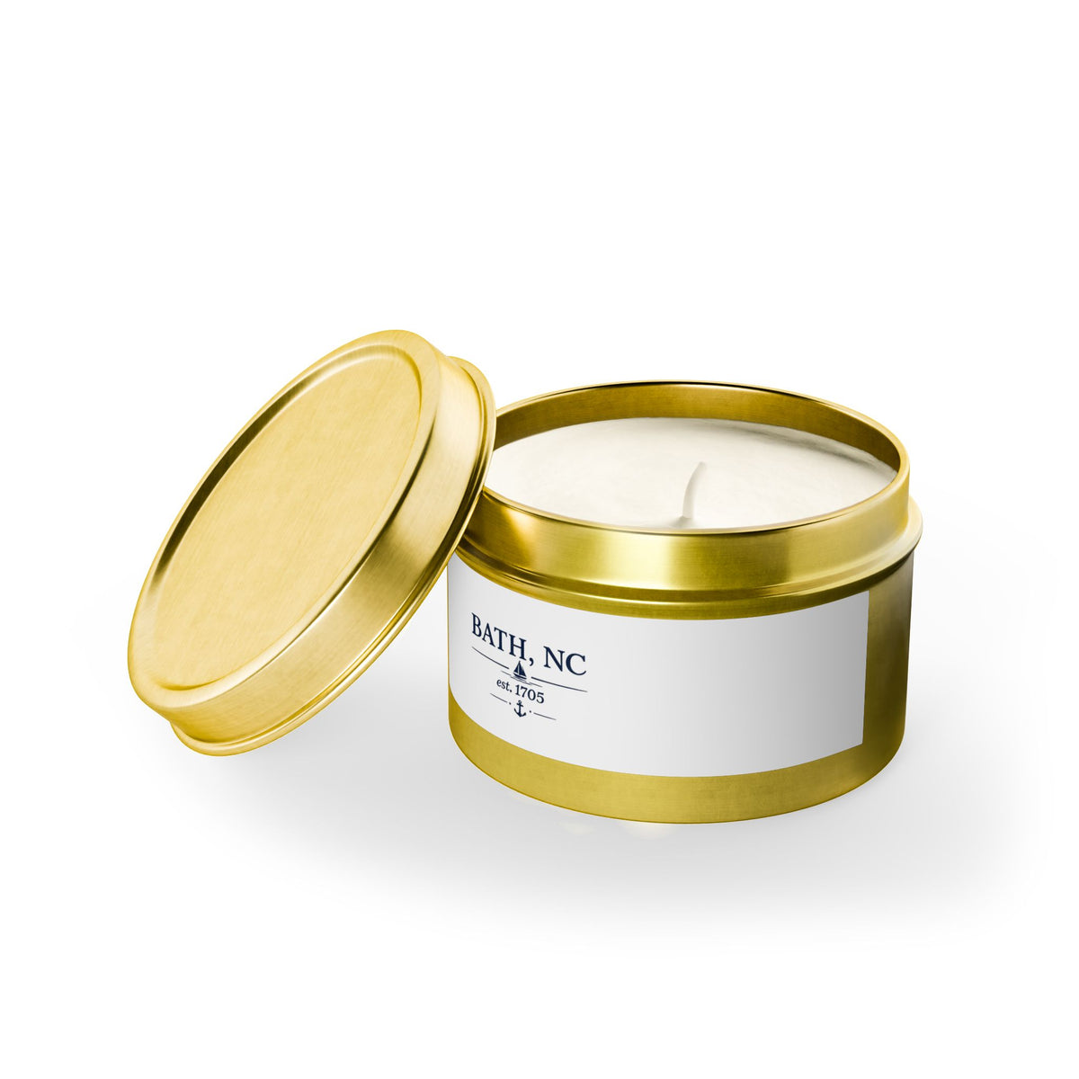Bath, NC Tin Candle — Coastal Soy Tin Candle (est. 1705)