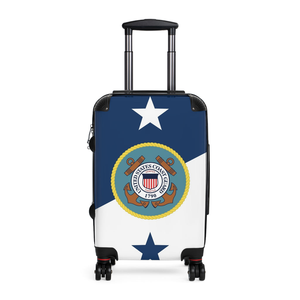 U.S. Coast Guard Emblem Carry-On Suitcase — Patriotic Travel Luggage