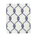 Nautical Rope Knot Velveteen Plush Blanket — Coastal Navy Throw