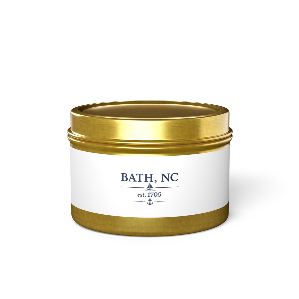 Bath, NC Tin Candle — Coastal Soy Tin Candle (est. 1705)