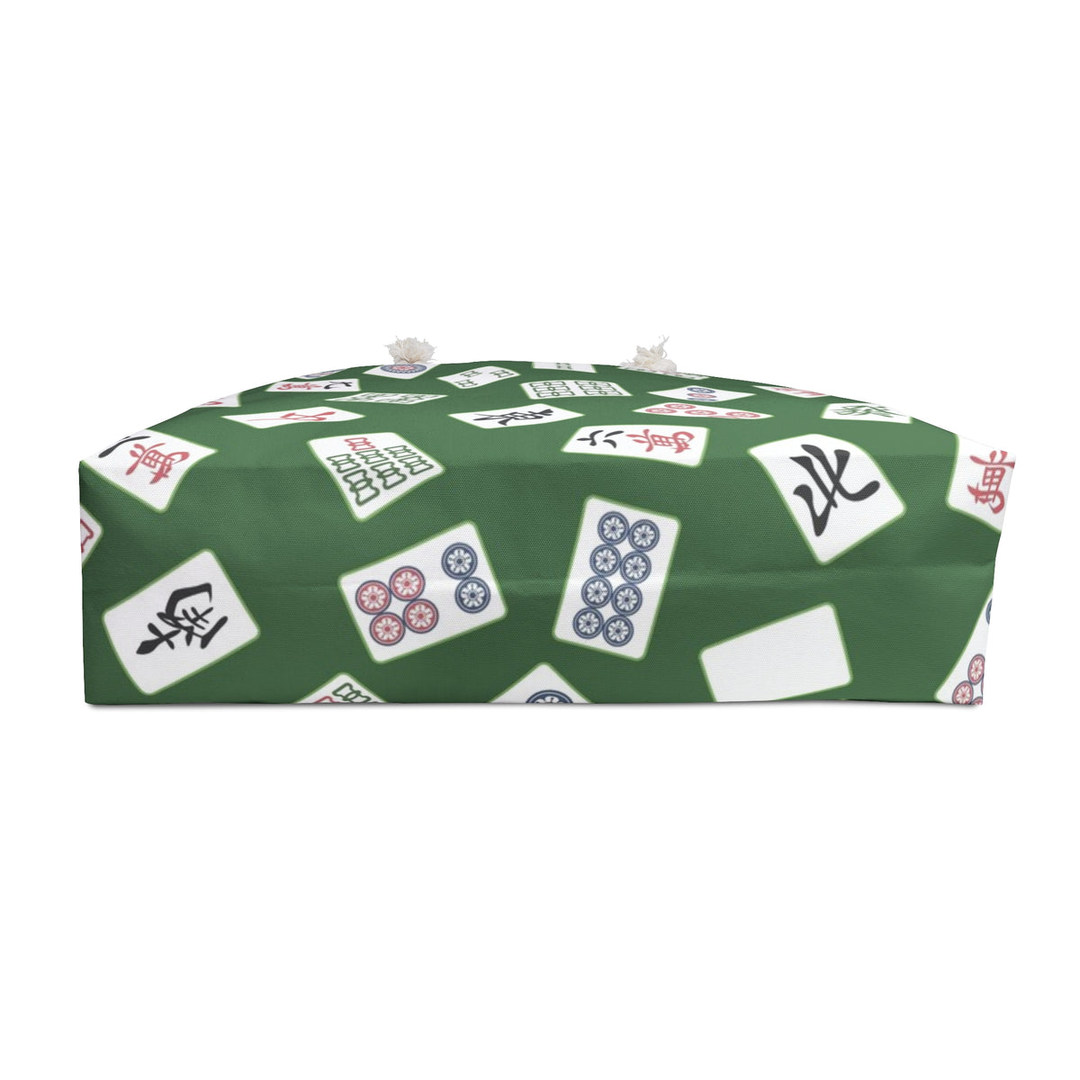 Mahjong Tiles Weekender Bag | Green Pattern, Casino Game Travel Tote