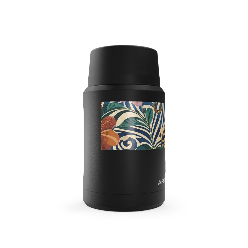 Floral Tropical Band Insulated Food Jar