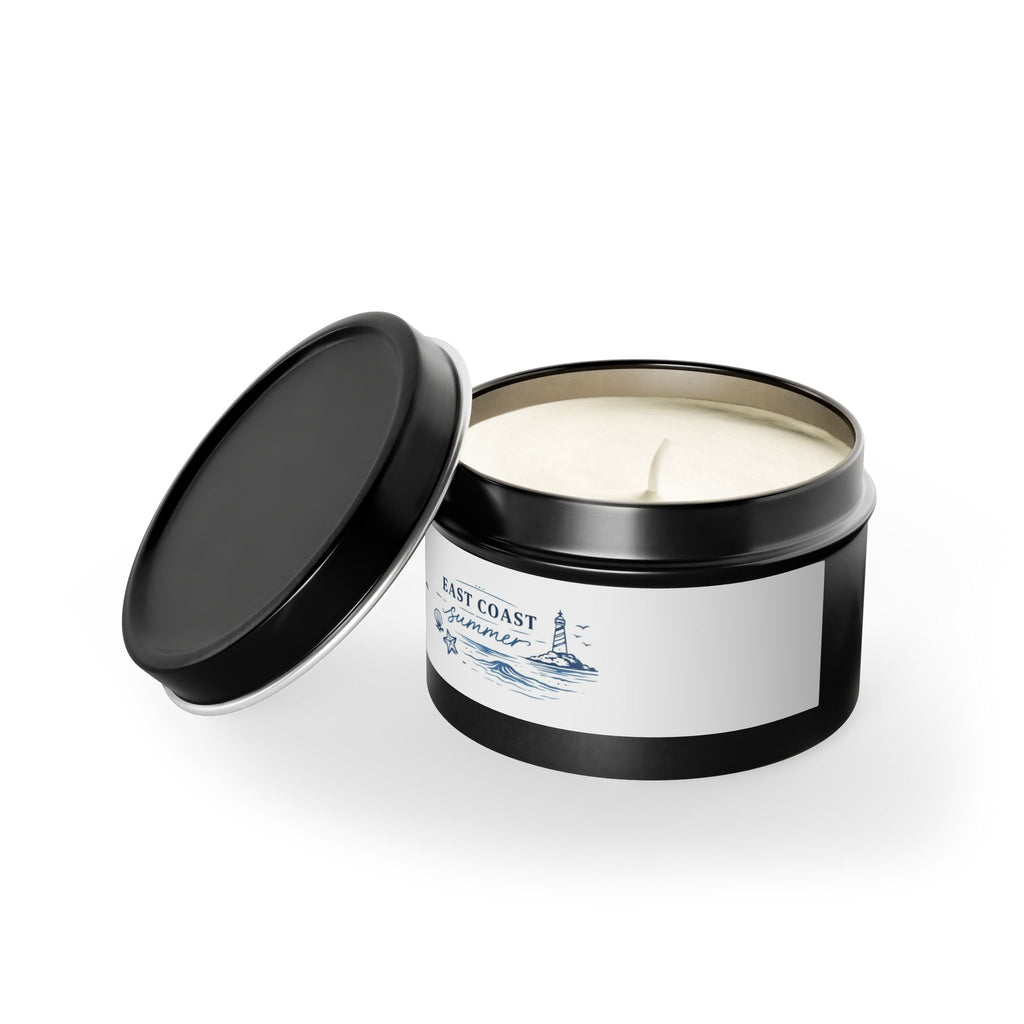 Tin Candle — "East Coast Summer" Nautical Scented Candle in Travel Tin