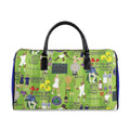 Tennis Vintage Collage Faux Leather Travel Bag | Wimbledon Inspired Duffle