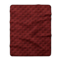 Solid Burgundy Sherpa Fleece Blanket | Cozy Reversible Throw