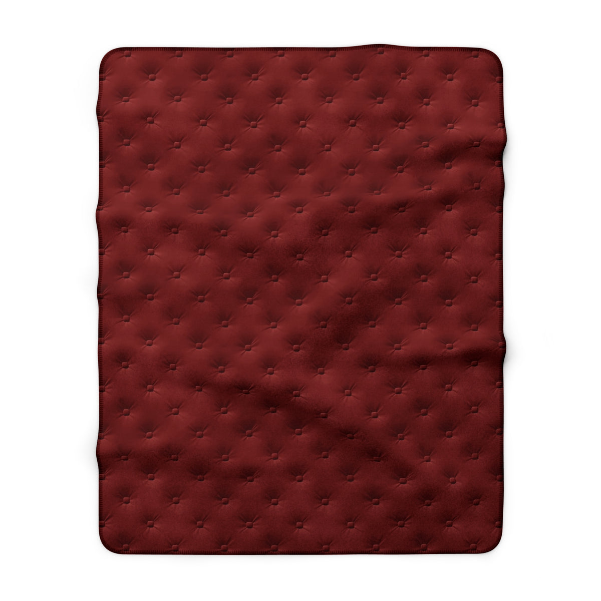 Solid Burgundy Sherpa Fleece Blanket | Cozy Reversible Throw
