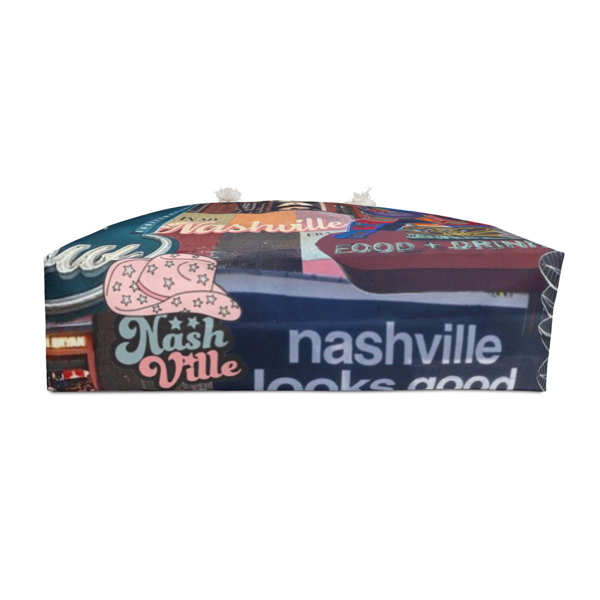 Nashville Neon Signs Weekender Bag | Music City Collage Tote