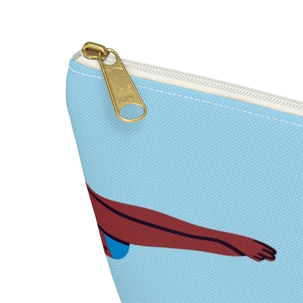 Swimmers Illustration Accessory Pouch | T-Bottom Zip Pouch