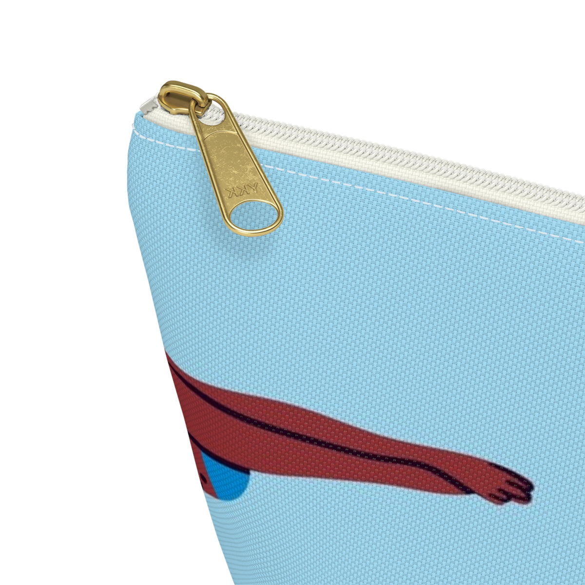Swimmers Illustration Accessory Pouch | T-Bottom Zip Pouch
