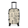 Vintage Cafe Menu Suitcase | Retro Coffee Menu Luggage