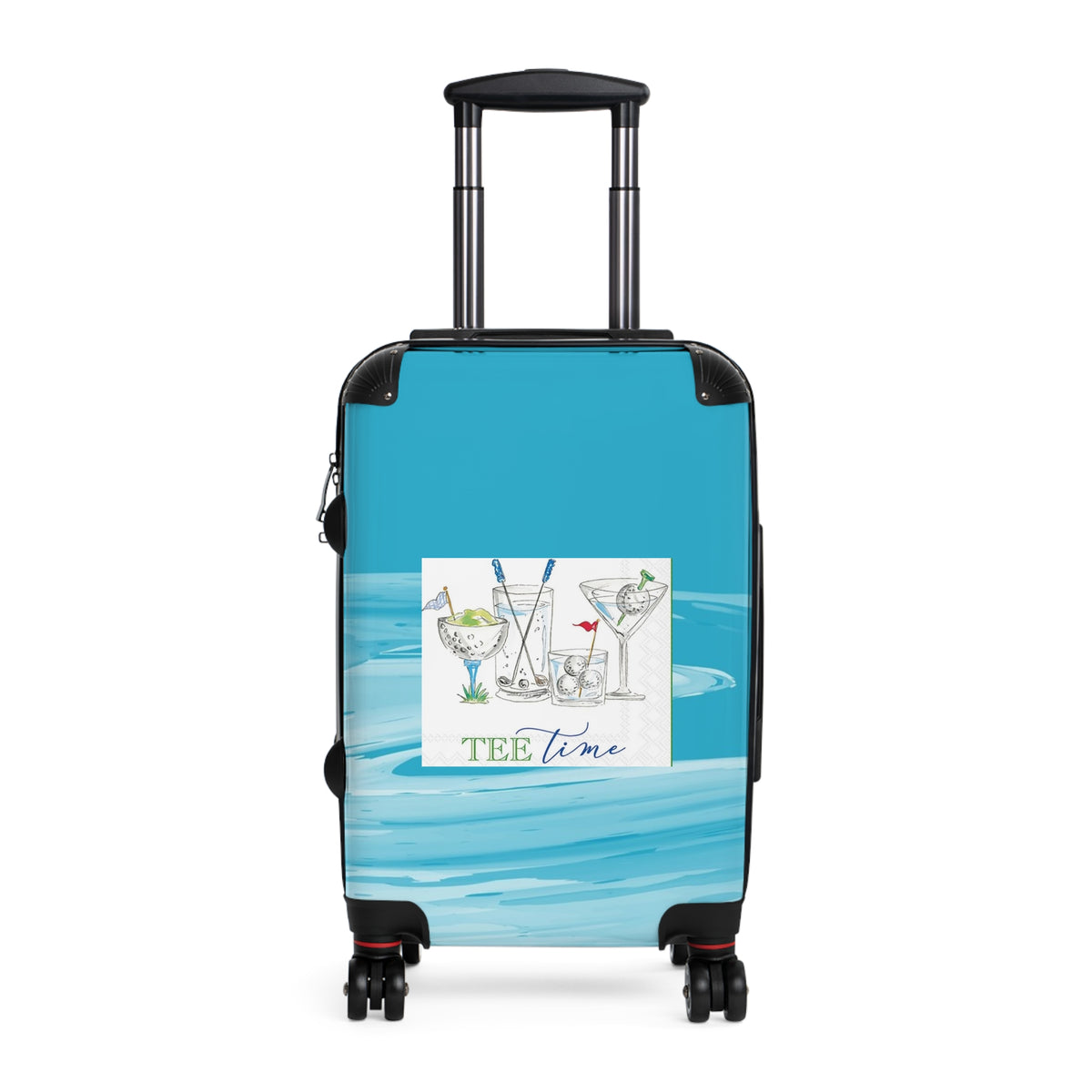 Suitcase - 'Tea Time' Tropical Cocktail Carry-On Travel Luggage