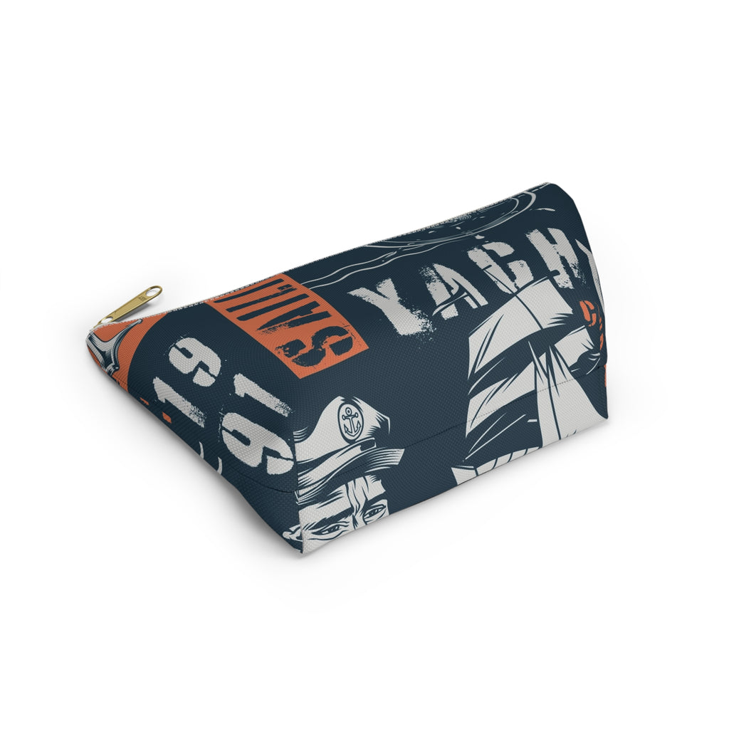 Nautical Sailing Yacht Graphic Accessory Pouch