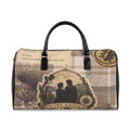 Outlander Silhouette Travel Bag | Faux Leather Duffle, Scottish Theme
