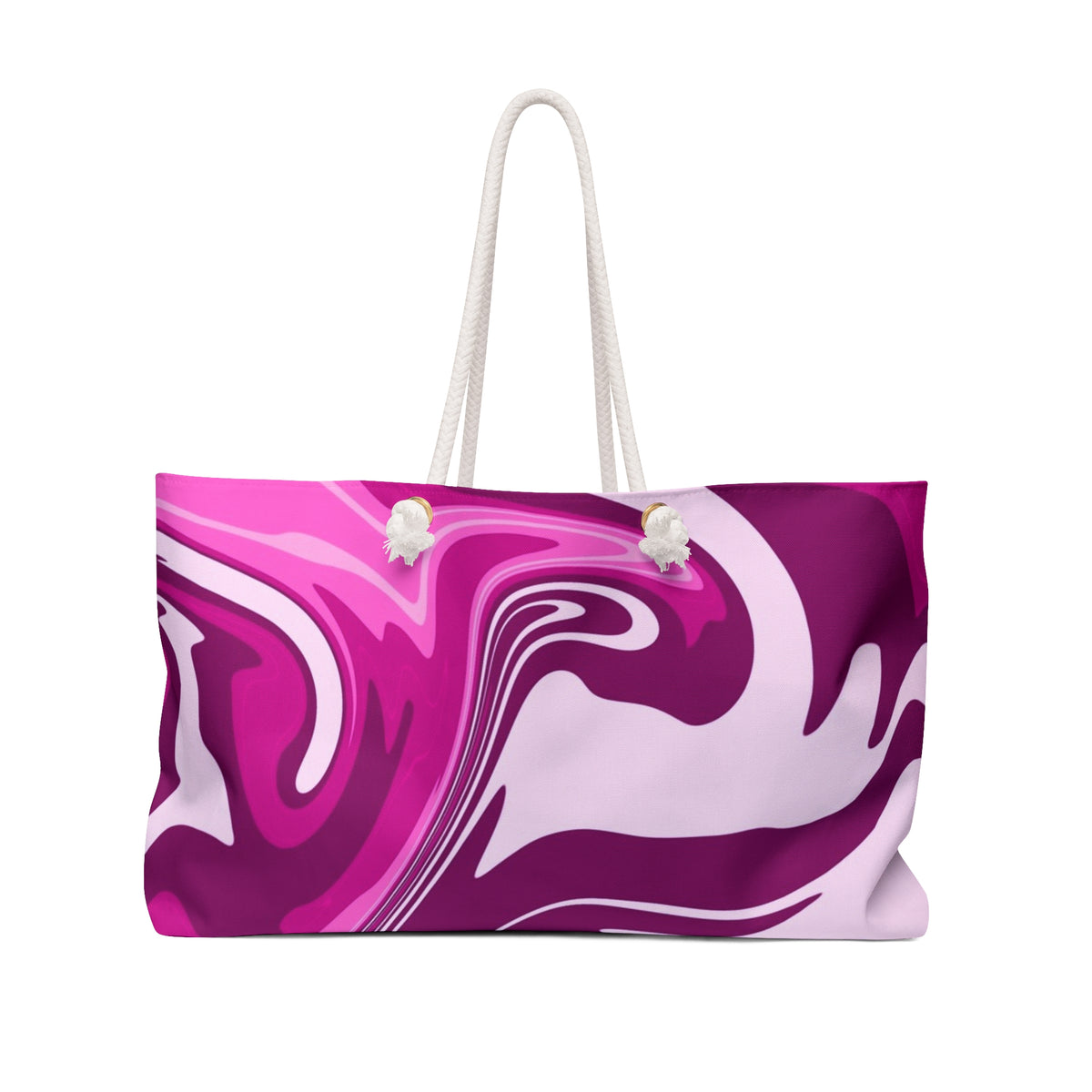 Pink Purple Abstract Swirl Weekender Bag