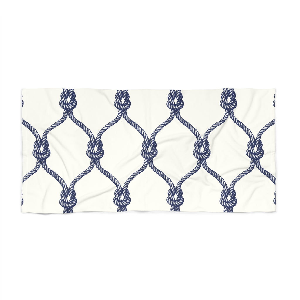 Nautical Rope Knot Beach Towel
