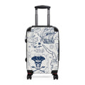 Nautical Pirate Skull Map Suitcase | Travel Luggage with Sailing Ship Print