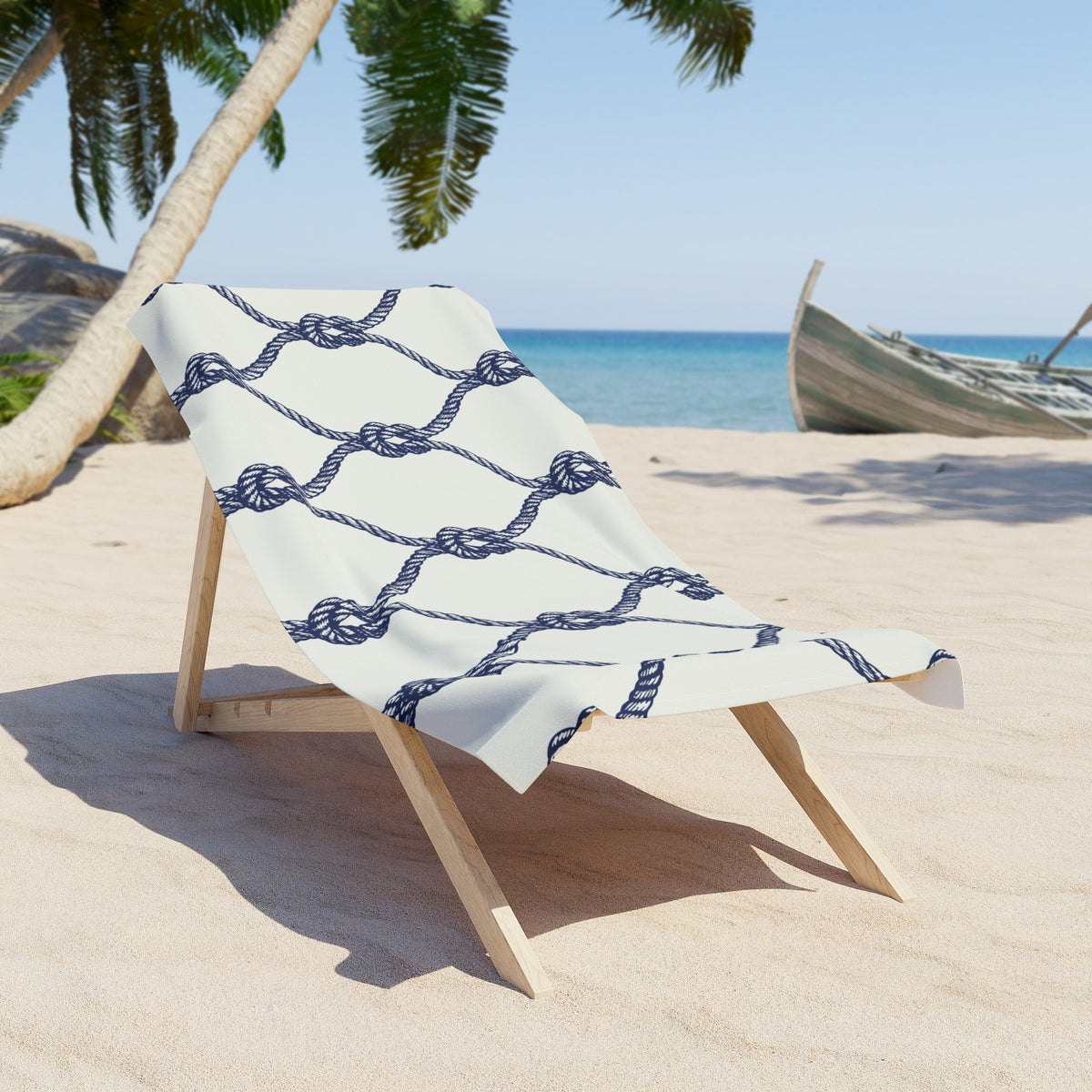 Nautical Rope Knot Beach Towel