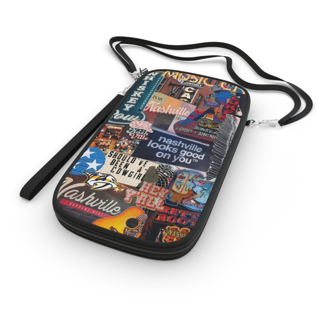 Nashville Collage Passport Wallet | Music City Travel Organizer