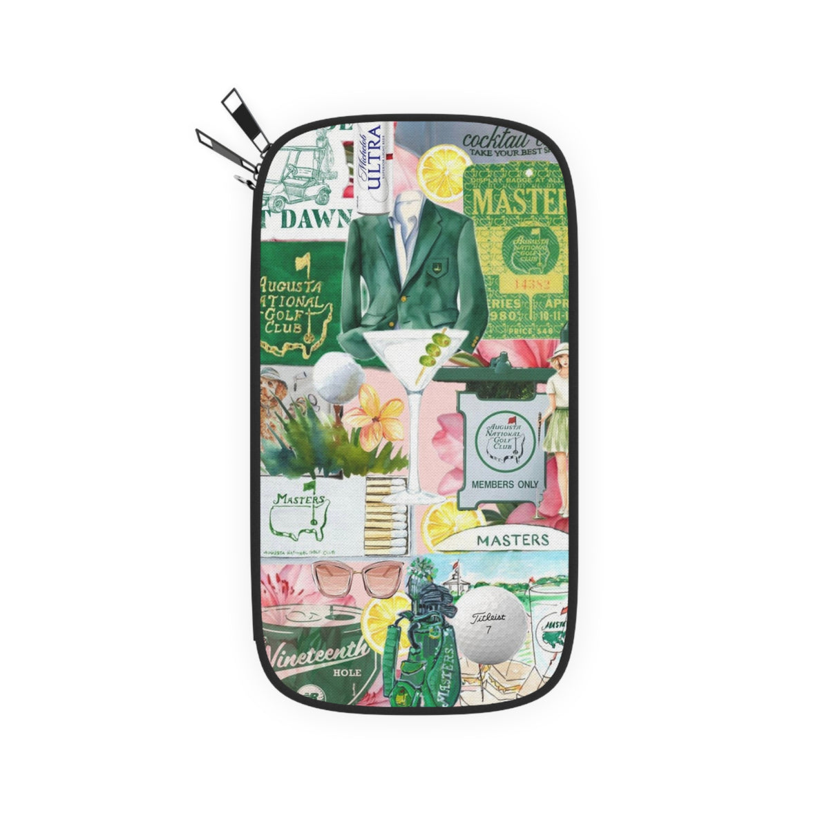 Passport Wallet — Masters Golf Collage Travel Organizer