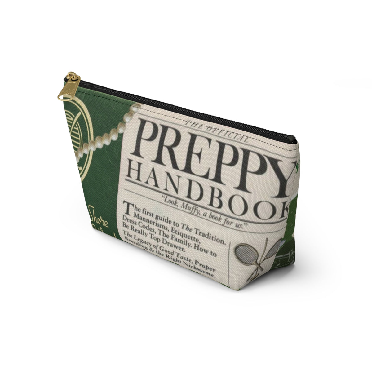 Preppy Handbook Collage Accessory Pouch