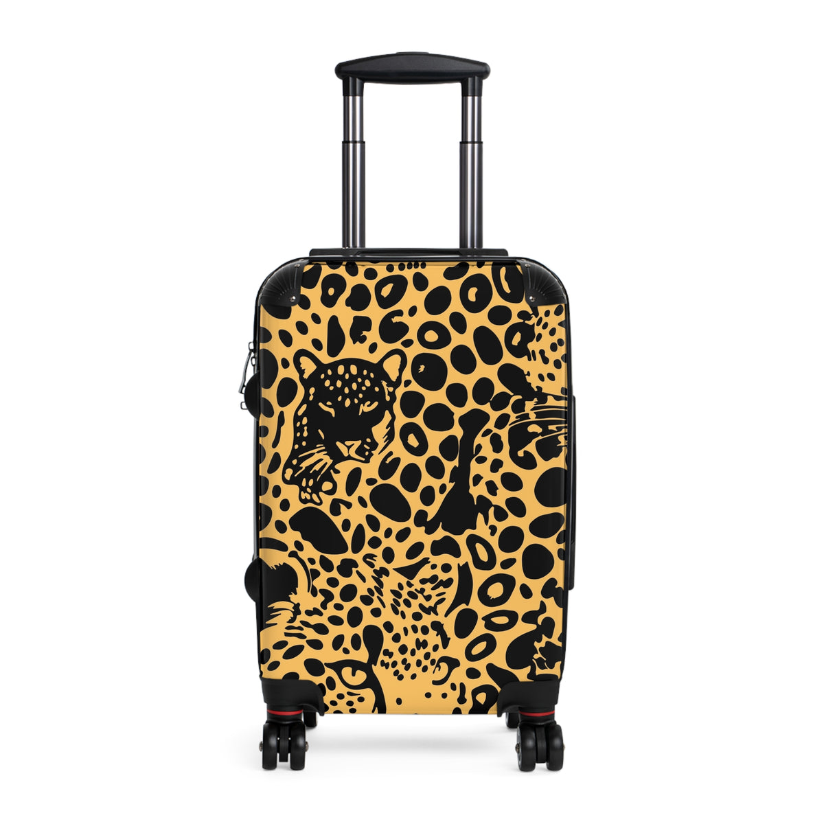 Leopard Print Carry-On Suitcase — Bold Safari Luggage Cover