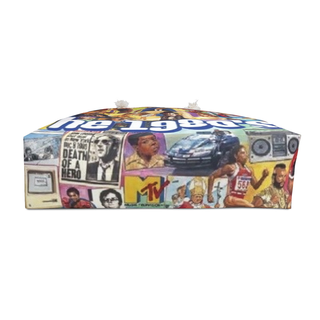 1980s Collage Weekender | Retro Pop Culture Travel Bag