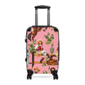 Cowgirl Pattern Suitcase | Pink Western Cactus Travel Luggage