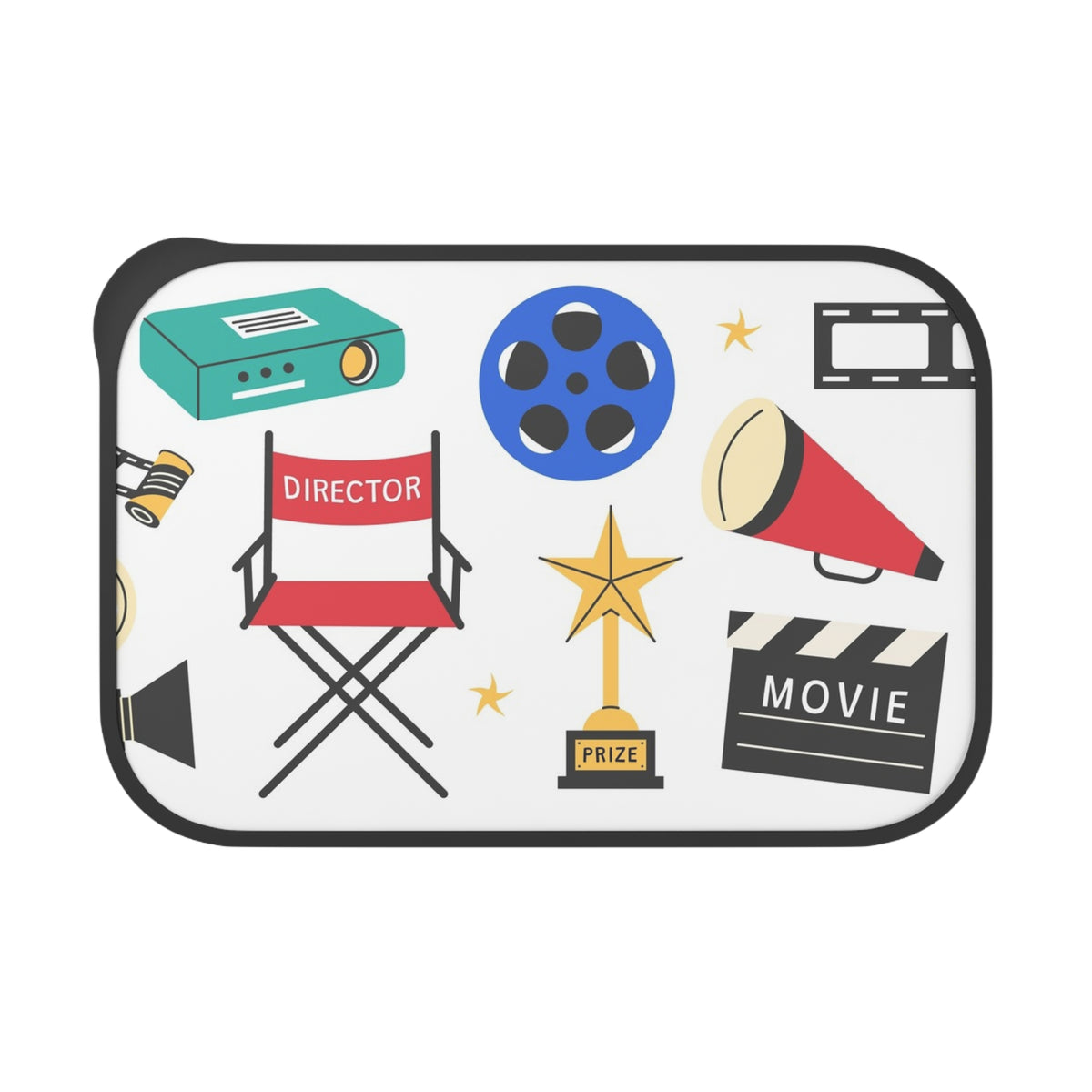 Movie Director Icons Bento Box | Film Reel Clapper Megaphone Design