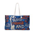 Bleed Orange Knicks Weekender Bag | Basketball New York Fan Tote knicks basketball