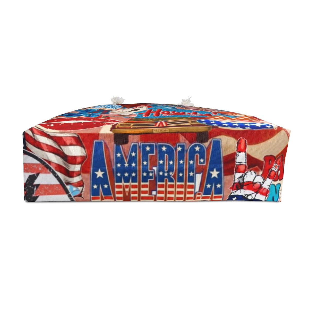 Patriotic Weekender Bag – Americana “Howdy” Travel Tote