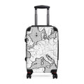 Vintage Map Suitcase | Europe Travel Luggage, Antique Cartography Print