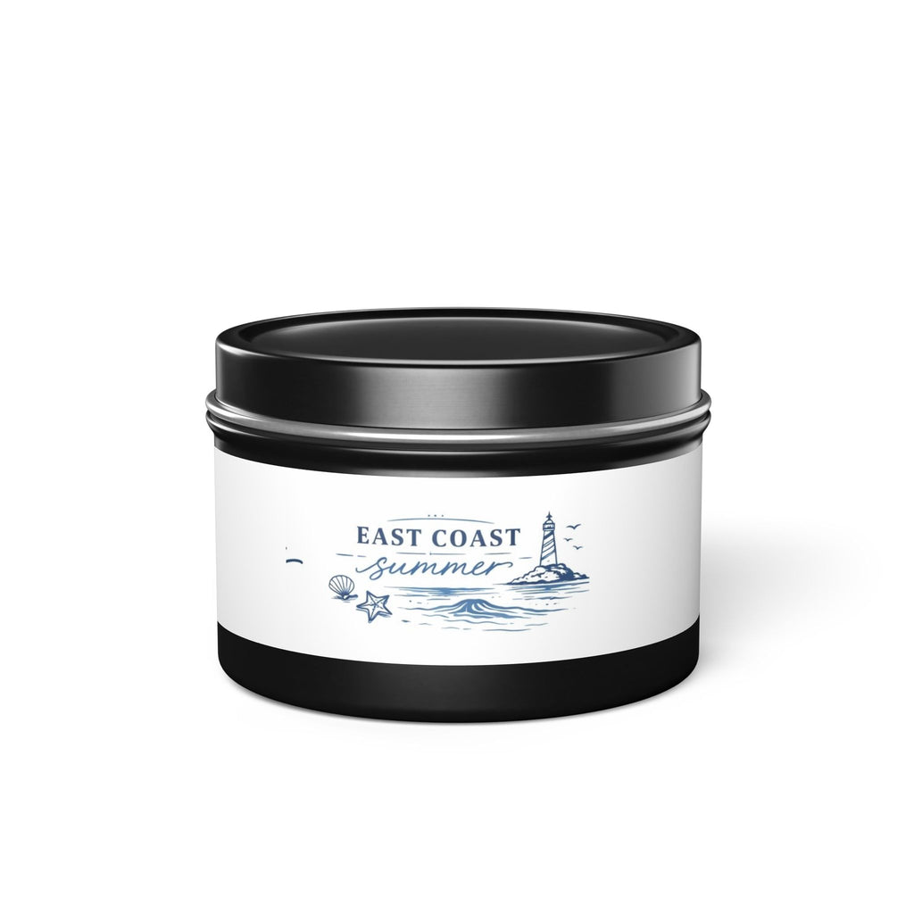 Tin Candle — "East Coast Summer" Nautical Scented Candle in Travel Tin
