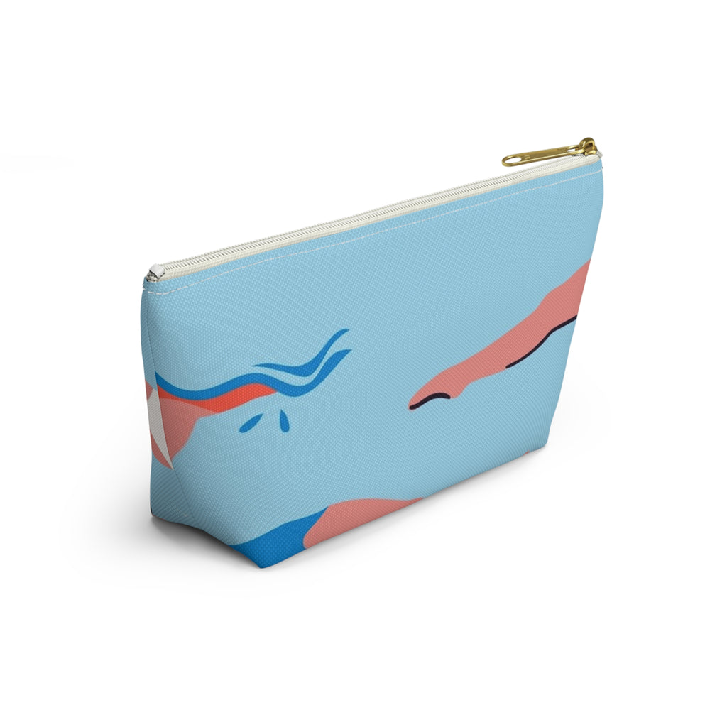 Swimmers Illustration Accessory Pouch | T-Bottom Zip Pouch