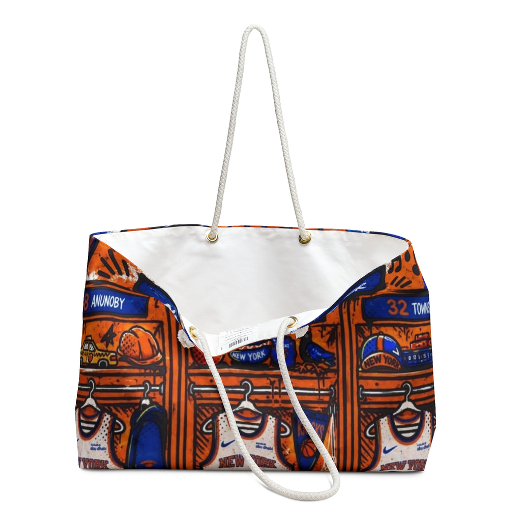 New York Knicks Locker Room Weekender Bag | Sports Basketball Tote