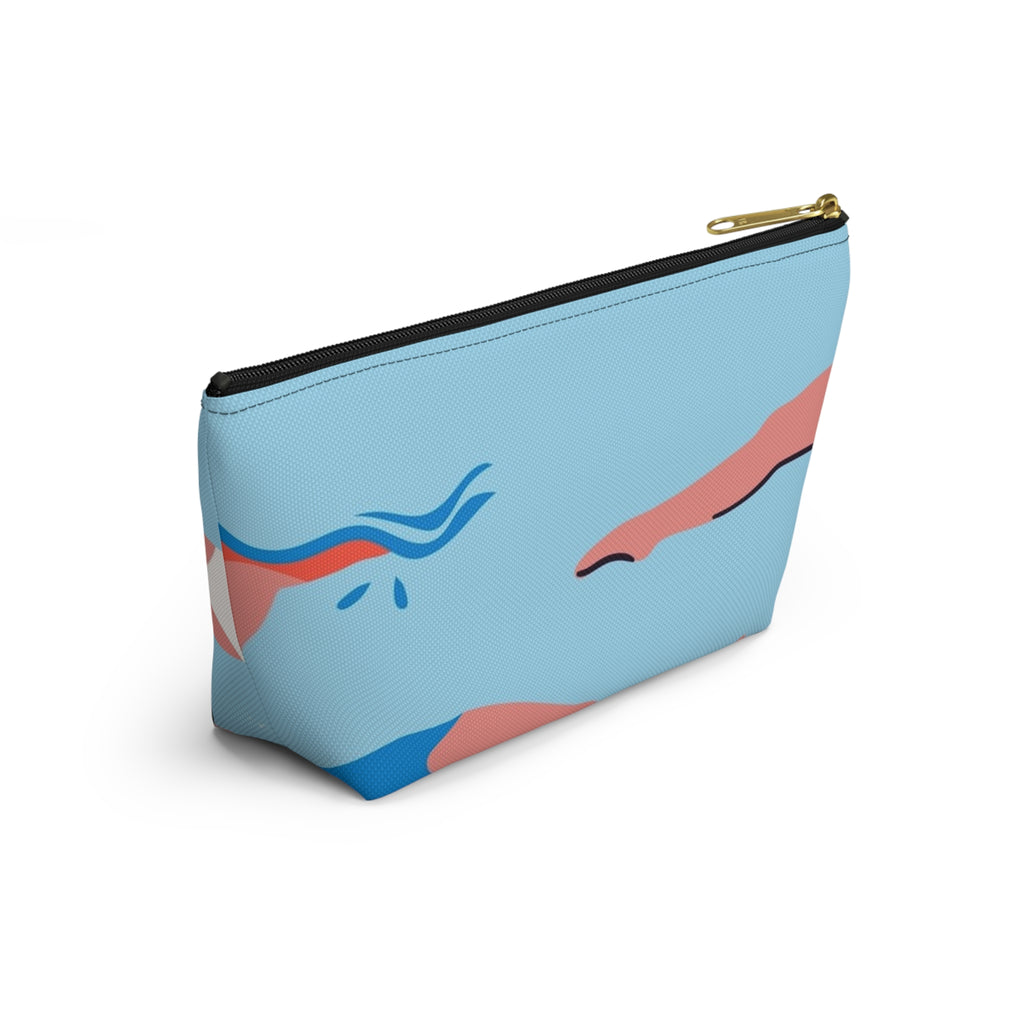 Swimmers Illustration Accessory Pouch | T-Bottom Zip Pouch