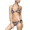 Floral Mosaic Tie-Side Bikini — Women's Printed Swimwear