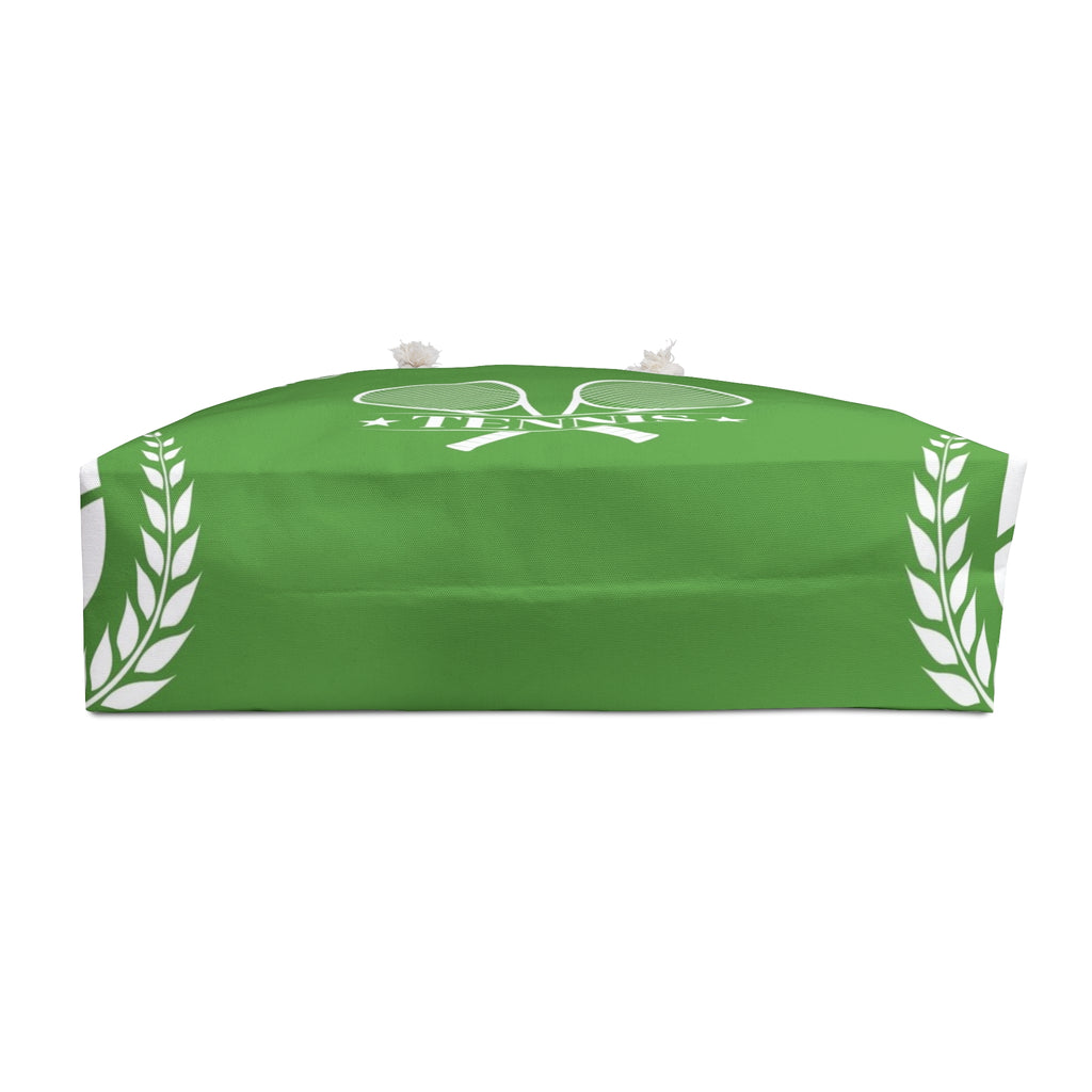 Tennis Racket Crest Weekender Bag | Green Court Sports Tote
