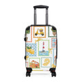 Mediterranean Stamps Suitcase | Travel Luggage